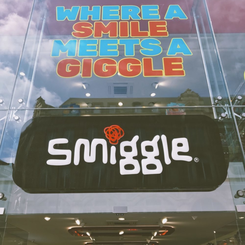 Smiggle Oxford Street lighting by Prolight Design