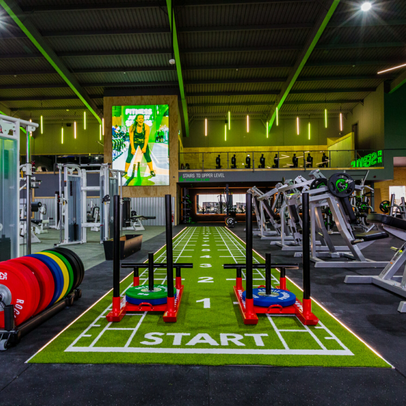 Commercial shop gym lighting