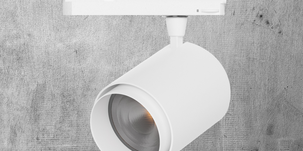 sustainable white eco track light