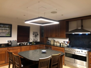 square kitchen light