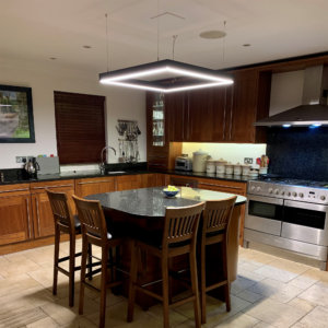 square kitchen light