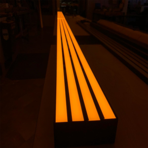 orange linear lighting