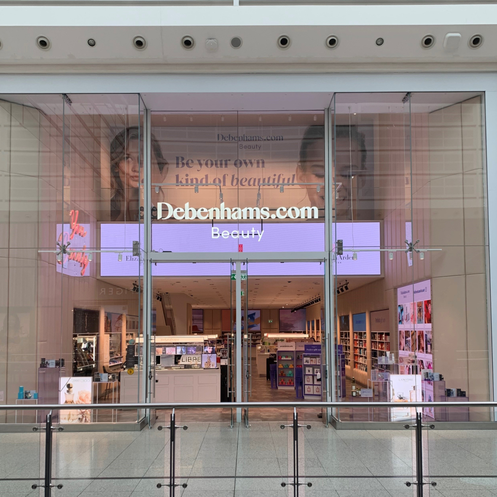 Debenhams Beauty Manchester Arndale Prolight Design